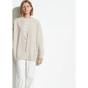 Vince Cream Open-Front Cardigan